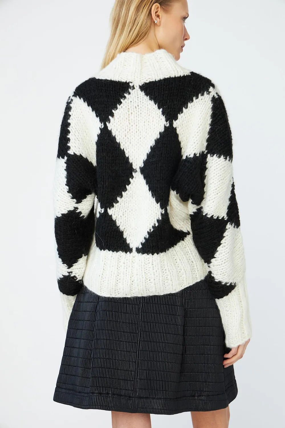 DAWNXDARE ERICA DIAMOND 119 BLACK pullover grafisk