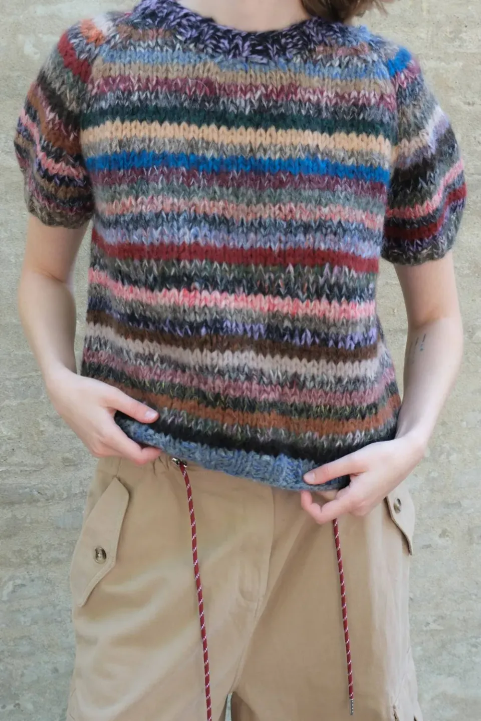 DAWNXDARE Estelle DS top 990 Dark Multi mohair