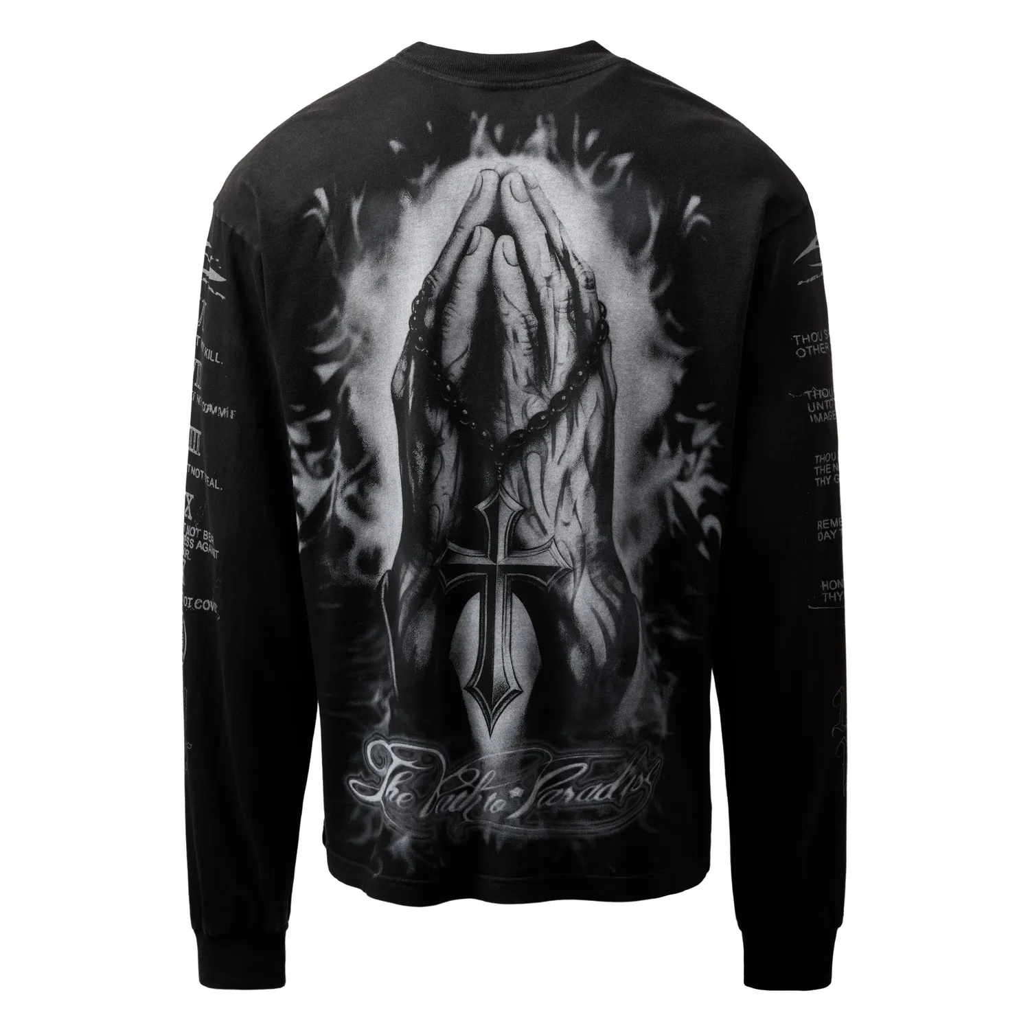 Hellstar Commandments longsleeve sort bomuld