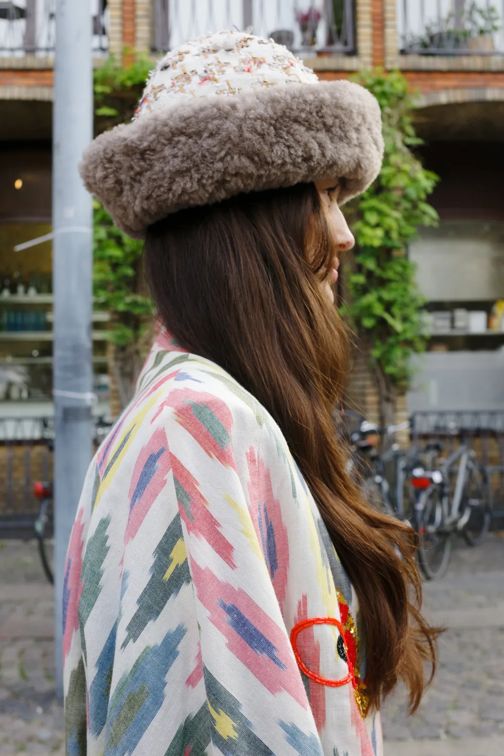 Caro Editions Garden Hat bøllehat fake fur tweed
