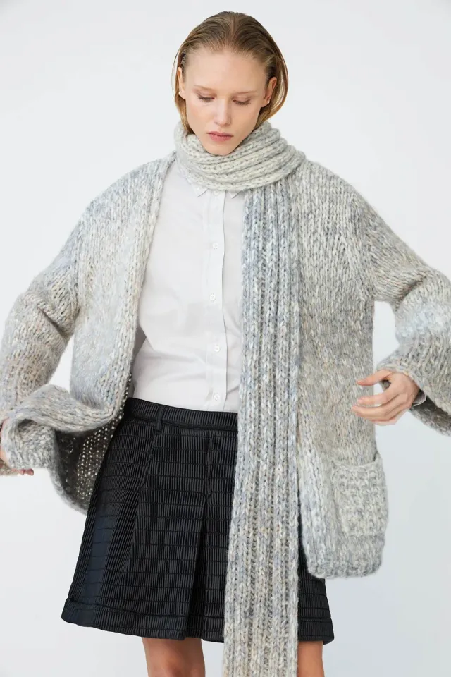 DAWNXDARE EA Scarf 190 Cloud tørklæde uld