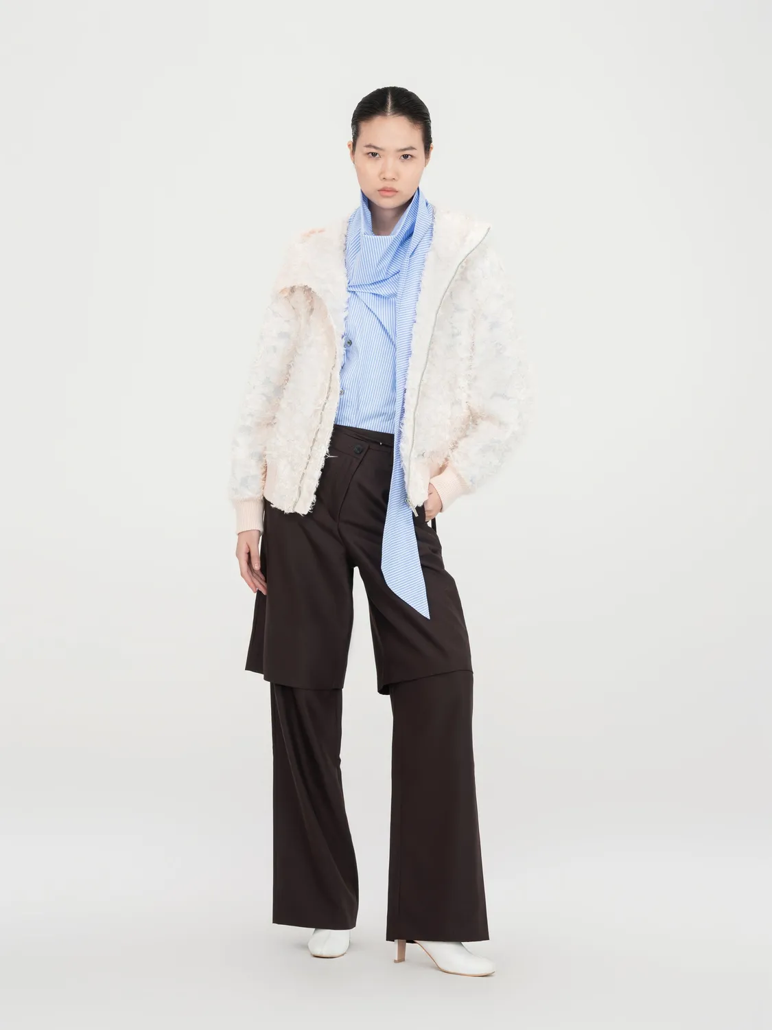 Feng Chen Wang Dark Brown 2-in-1 bukser brune