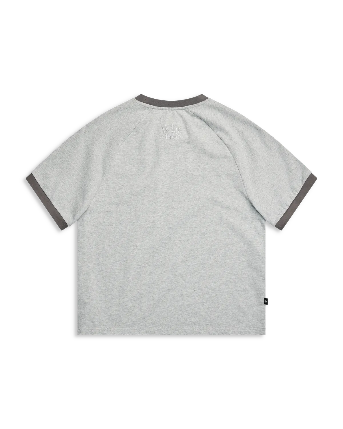 Alis Donne Raglan t-shirt grey melange cropped