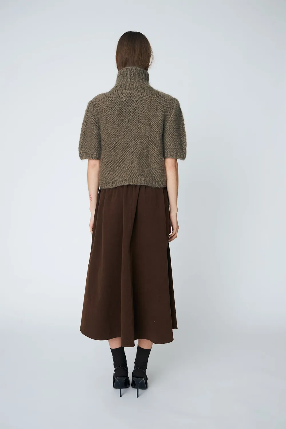 DAWNXDARE SIA CREW striktrøje 109 clay uld