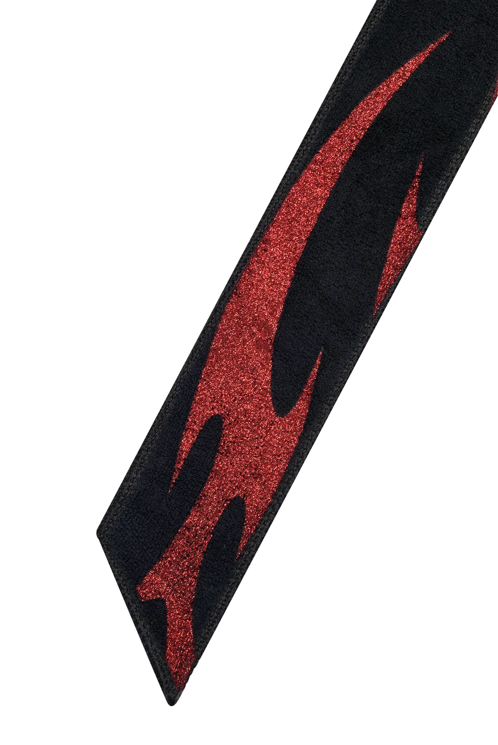 Hellstar Thorn football towel sort rød glitter
