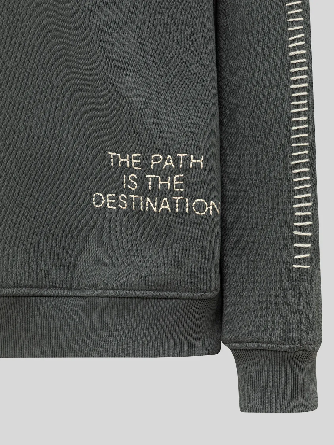 Laneus Boxy Fit polo sweatshirt grå bomuld