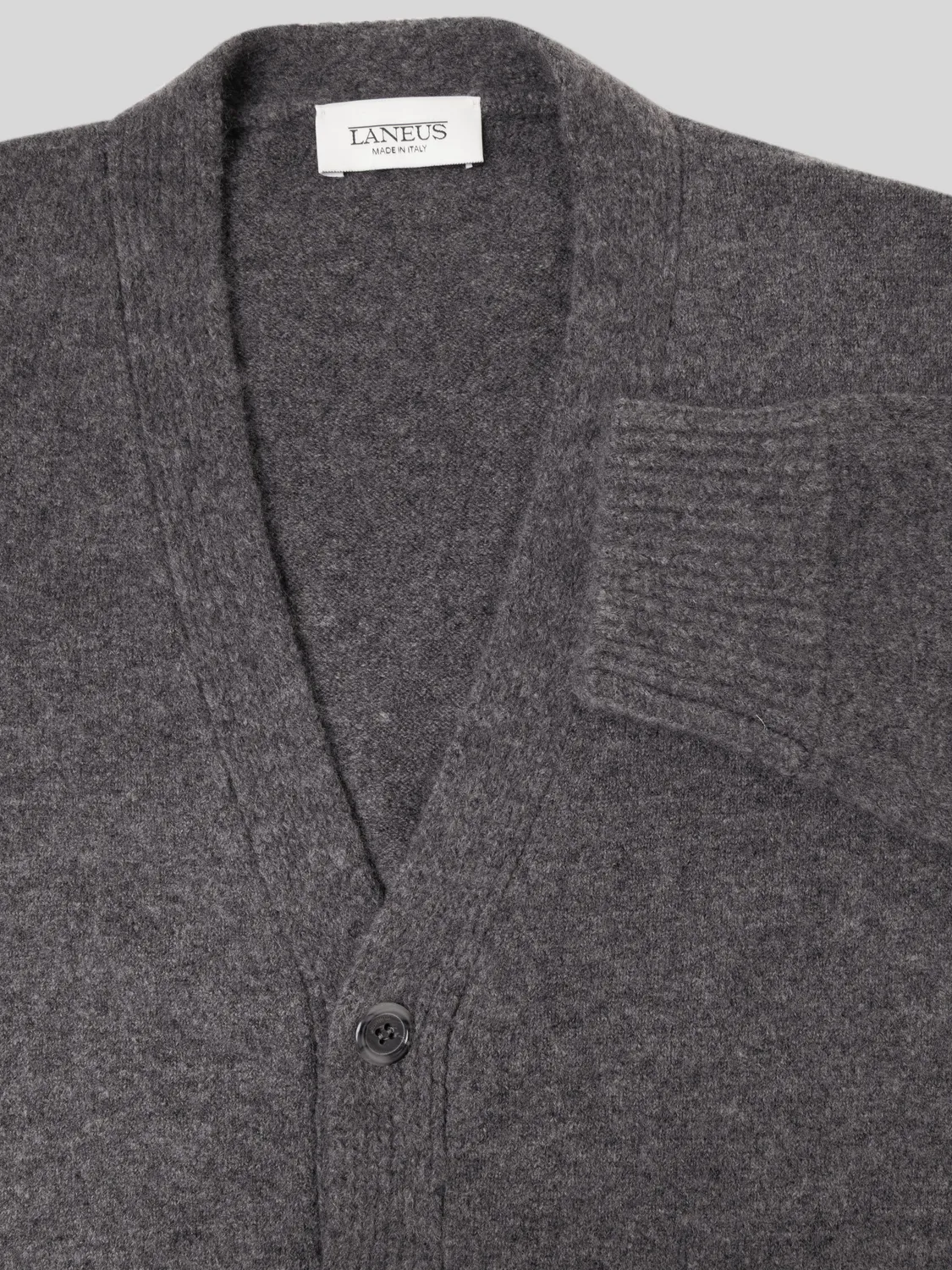 Laneus cardigan cashmere grå – let herre strik