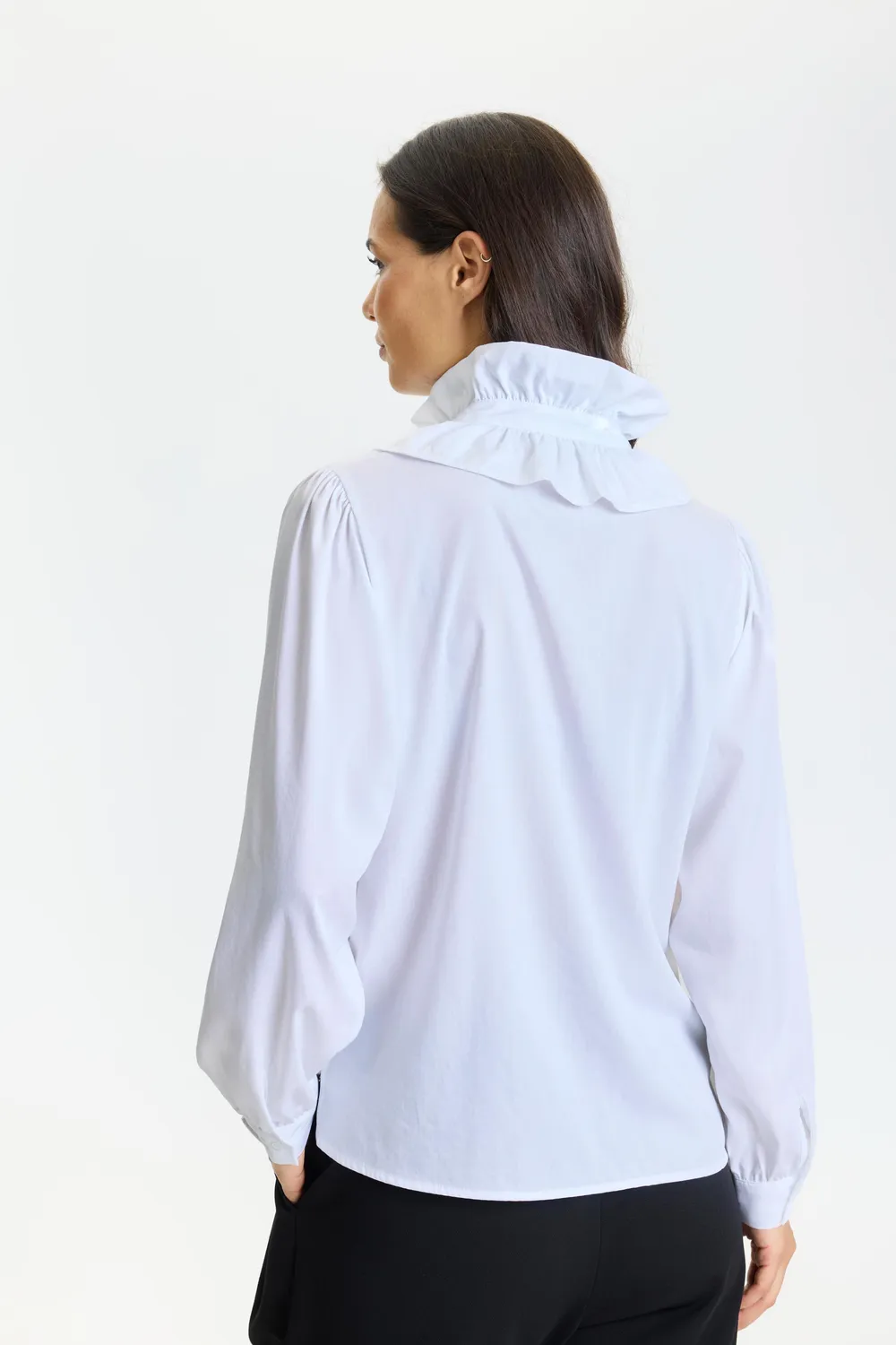 IN FRONT Coco skjorte flæsekrave S-XXL