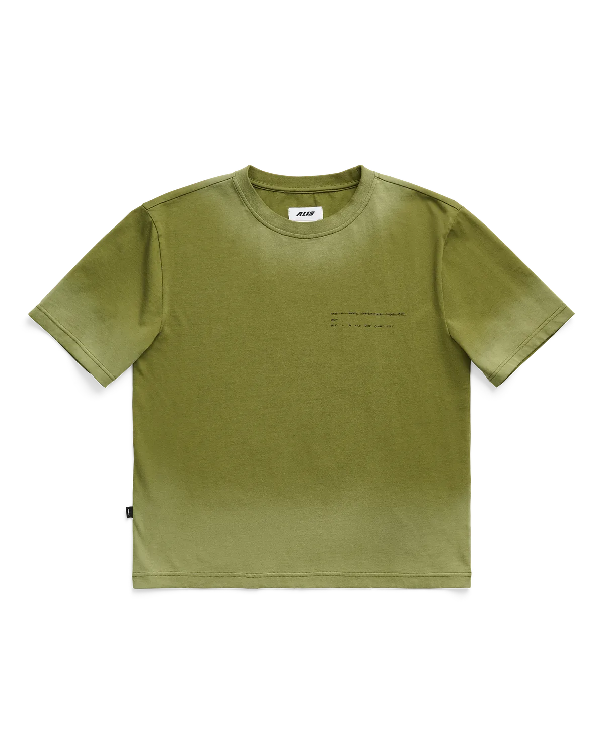 Alis Torey Cropped T-shirt Print t-shirt oliven bomuld
