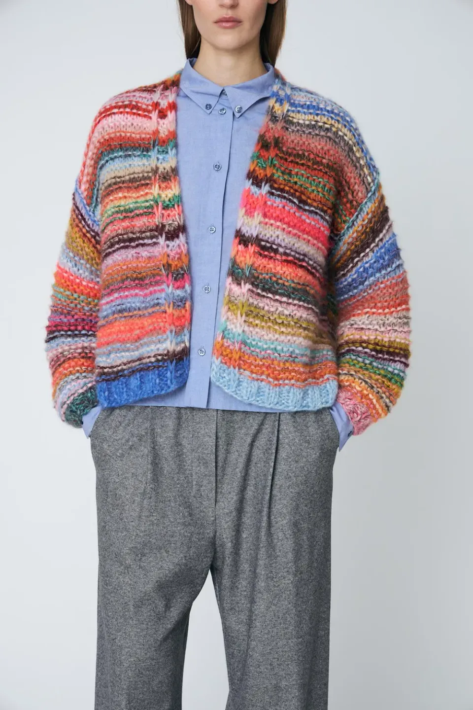 DAWNXDARE LUISA CARDIGAN cardigan 900 multi cropped mohair