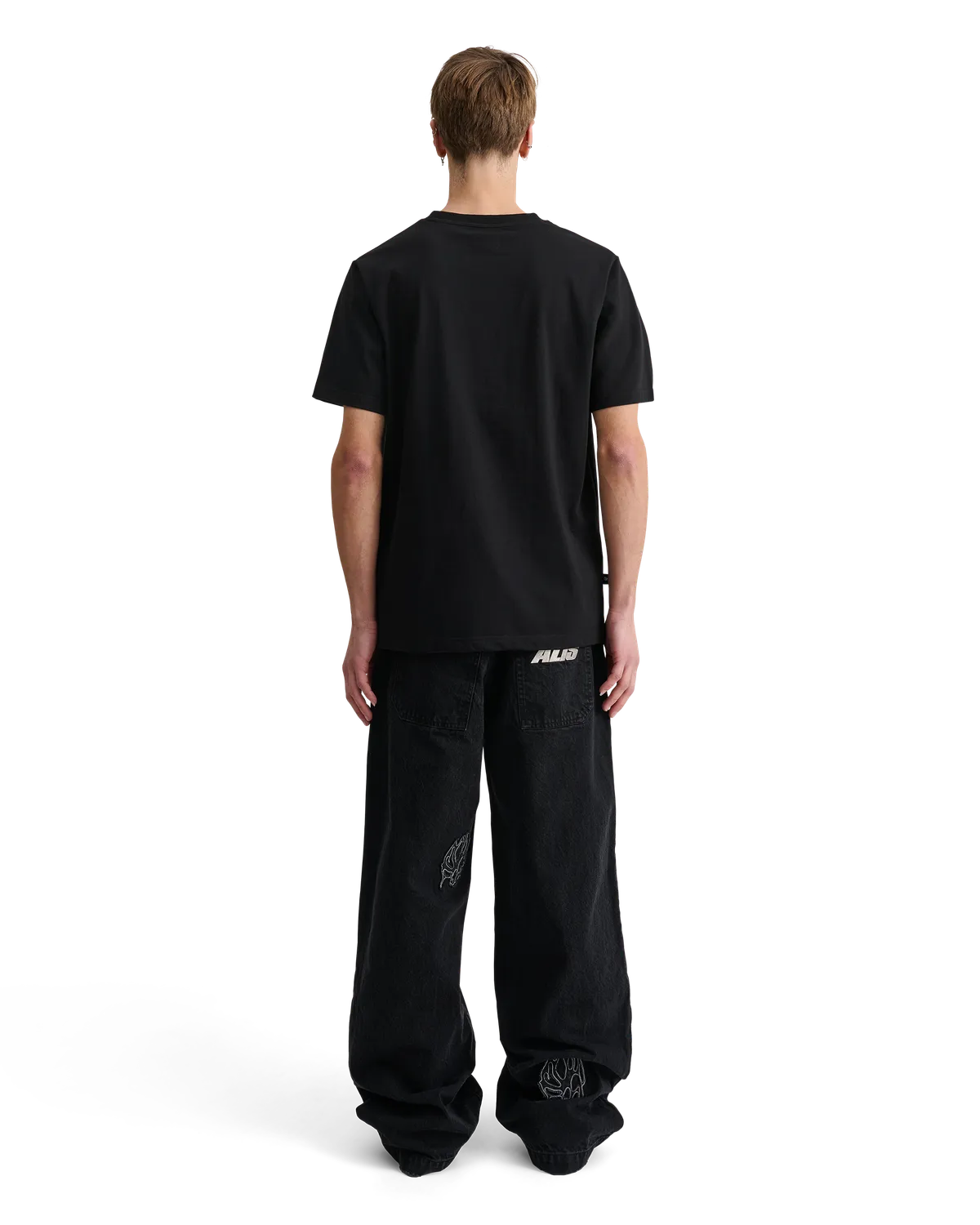 Alis Jeron Essential t-shirt solid black bomuld