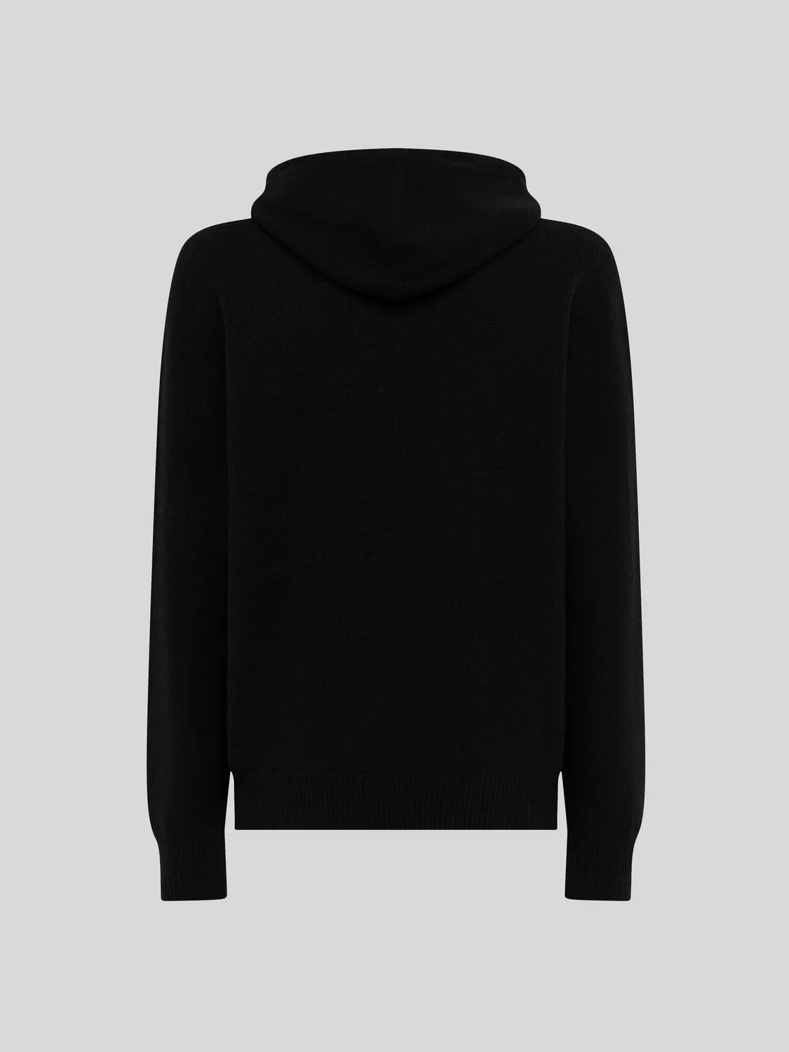 Laneus Wool and Cashmere Hoodie hættetrøje Black merino