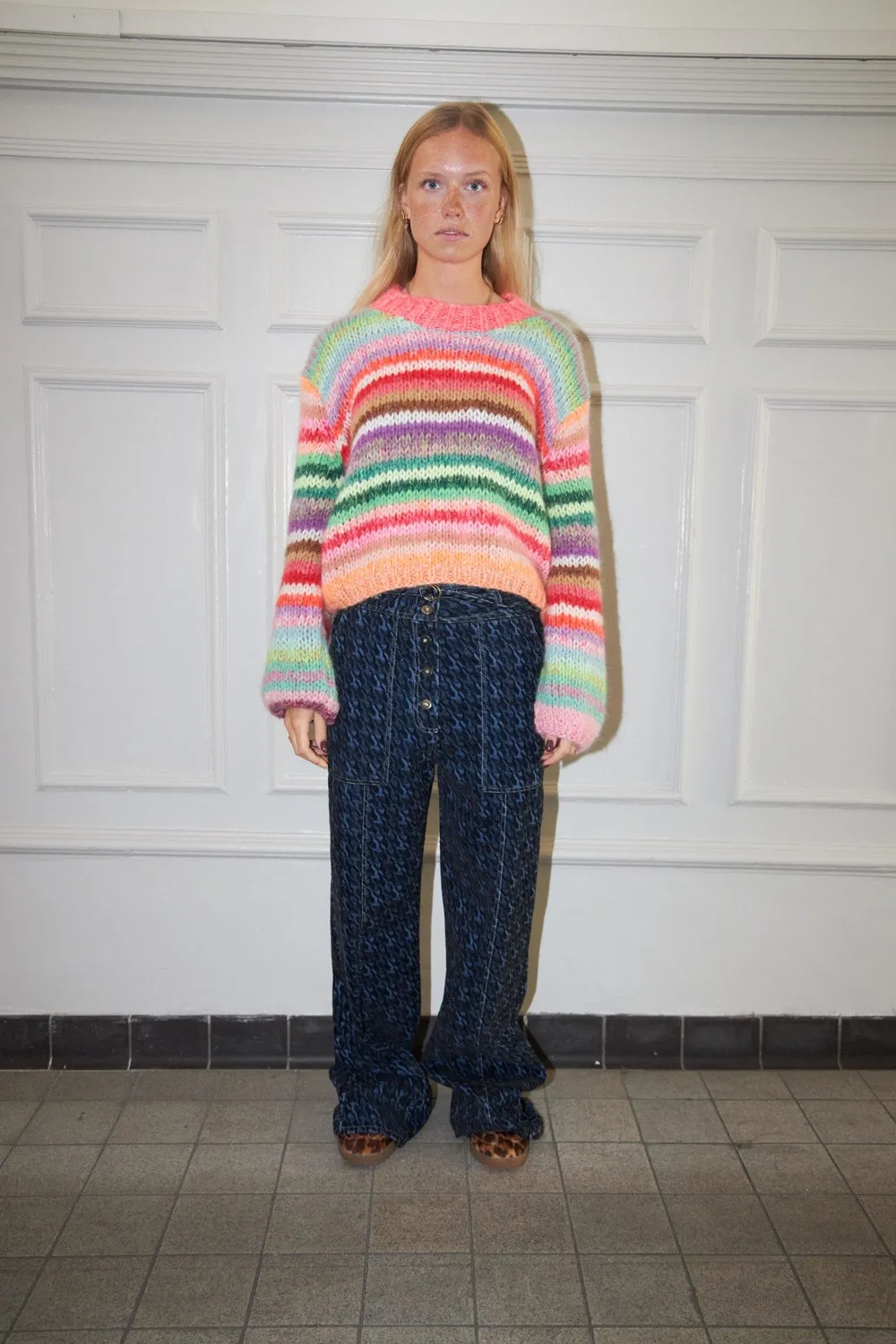 DAWNXDARE Genova striktrøje 900 multi mohair