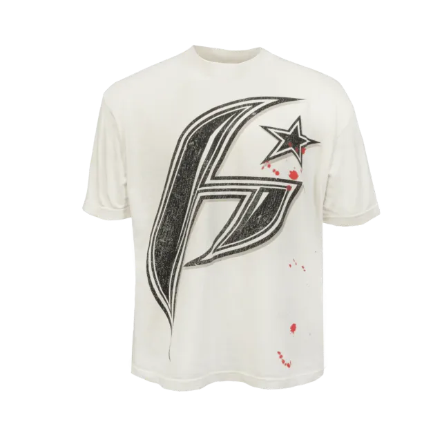 Hellstar Studios H*! t-shirt hvid vintage wash