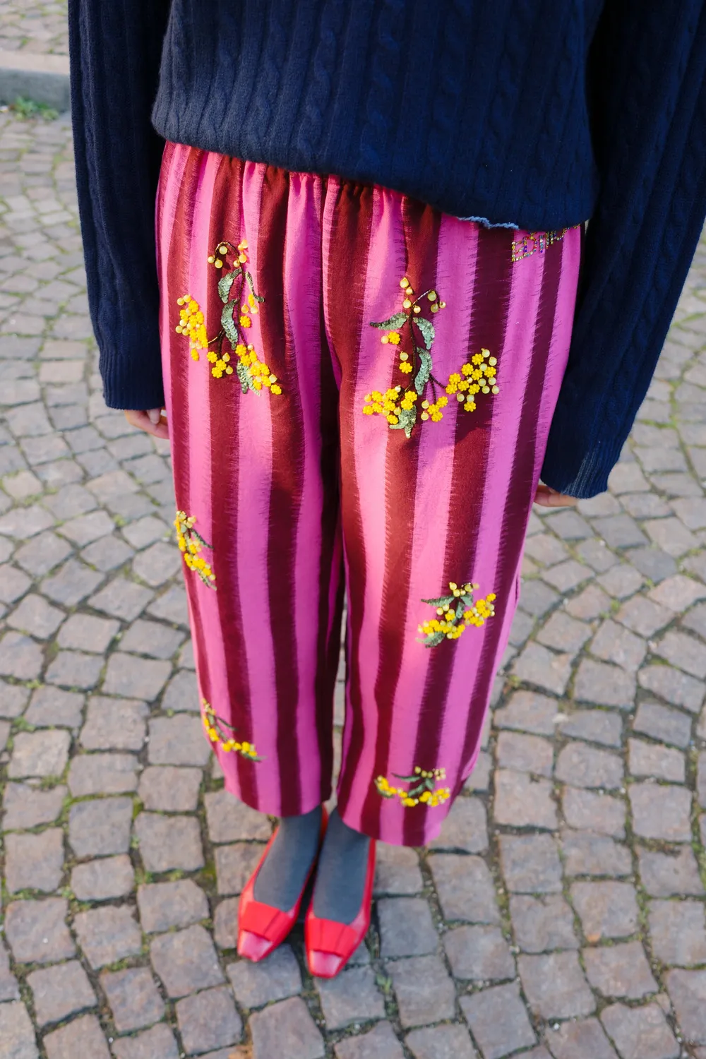 Caro Editions Coco Pants bukser ikat gul blomst