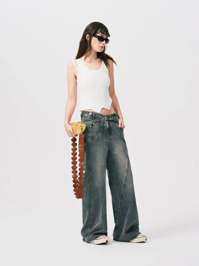 Feng Chen Wang Deconstructed strik top merinould