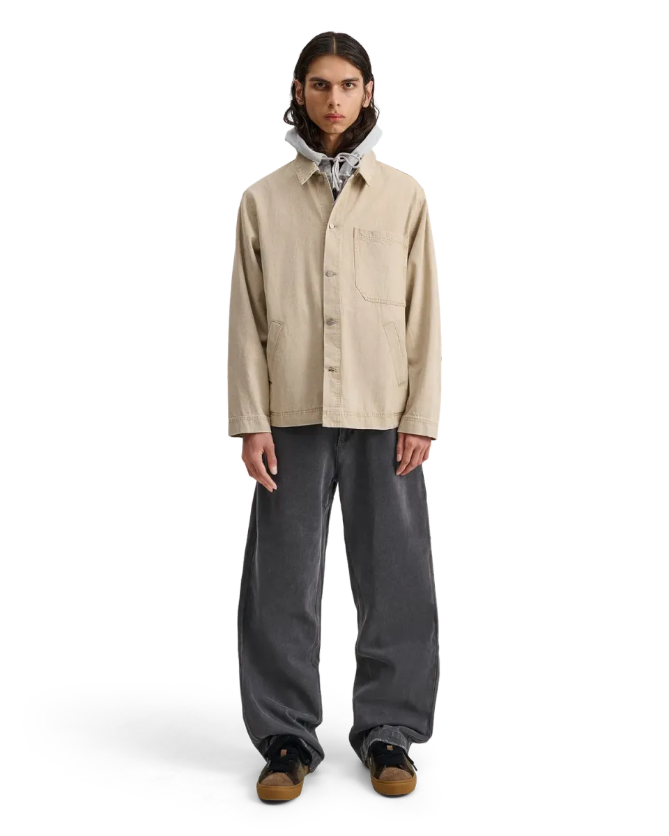 Alis Viren worker jakke Faded Sand bomuld