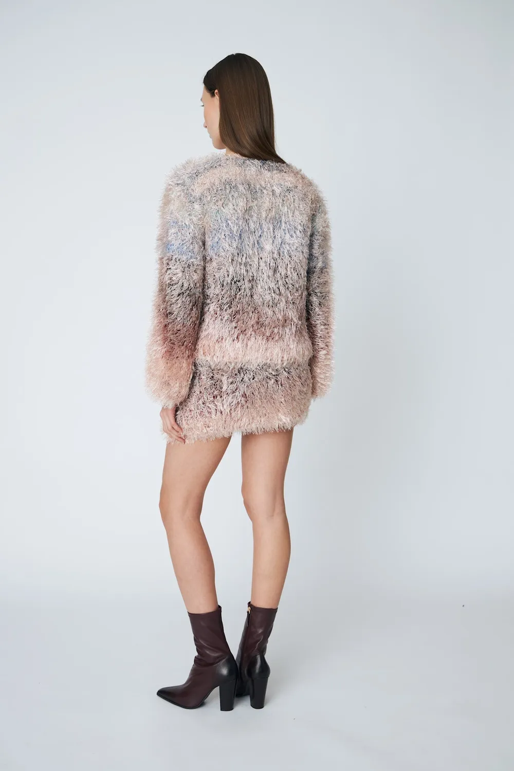 DAWNXDARE Fuzzy 942 cardigan twilight blød