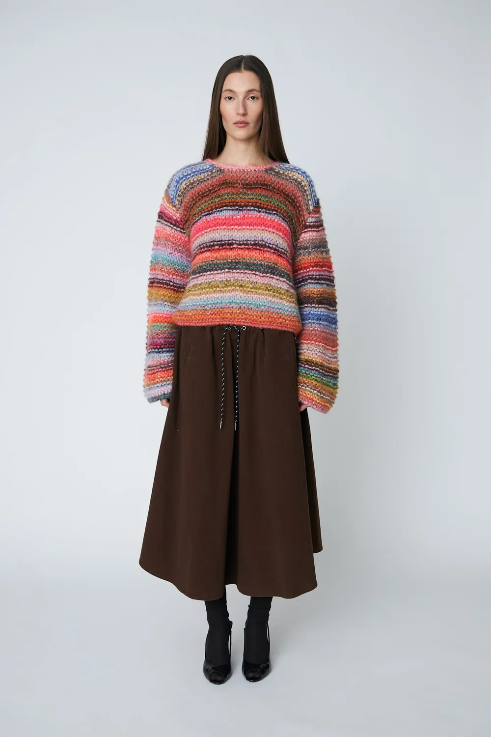 DAWNxDARE Sassie pullover 900 multi stribet mohair
