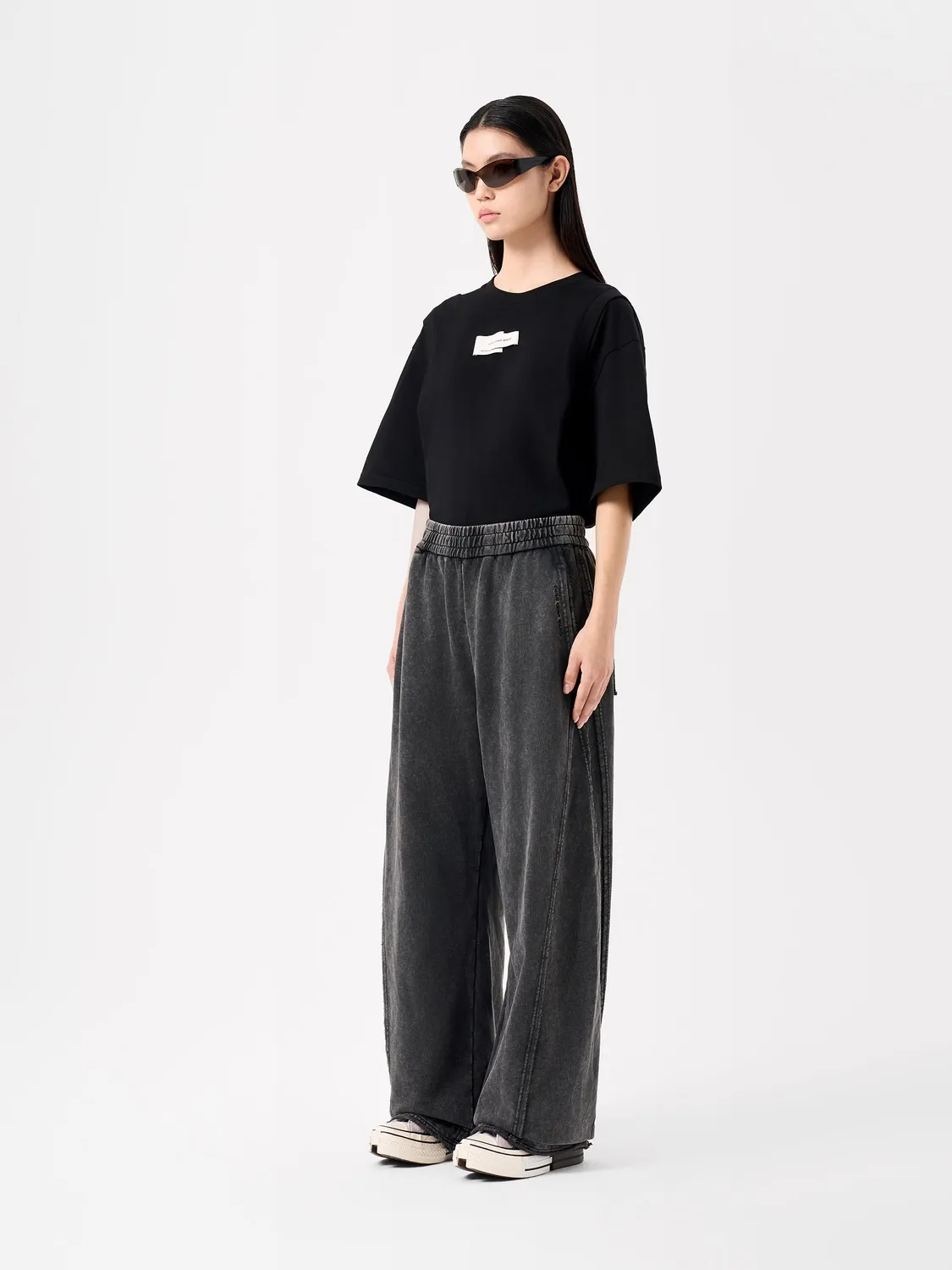 Feng Chen Wang Tie-Dye sweatpants patchwork vasket