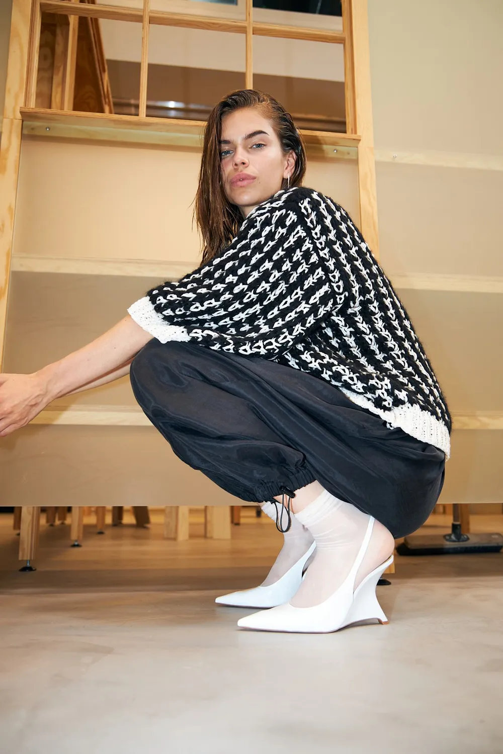 DAWNXDARE ANNIE cardigan 199 black økologisk bomuld