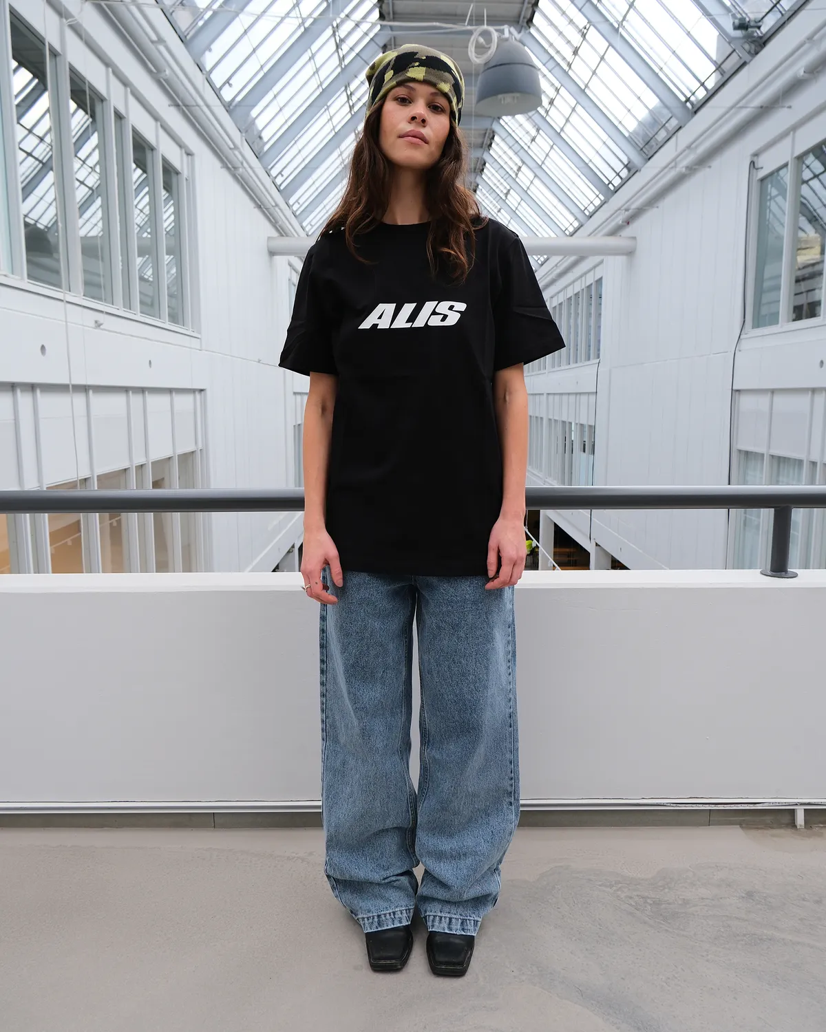Alis Bam jeans washed light blue wide fit