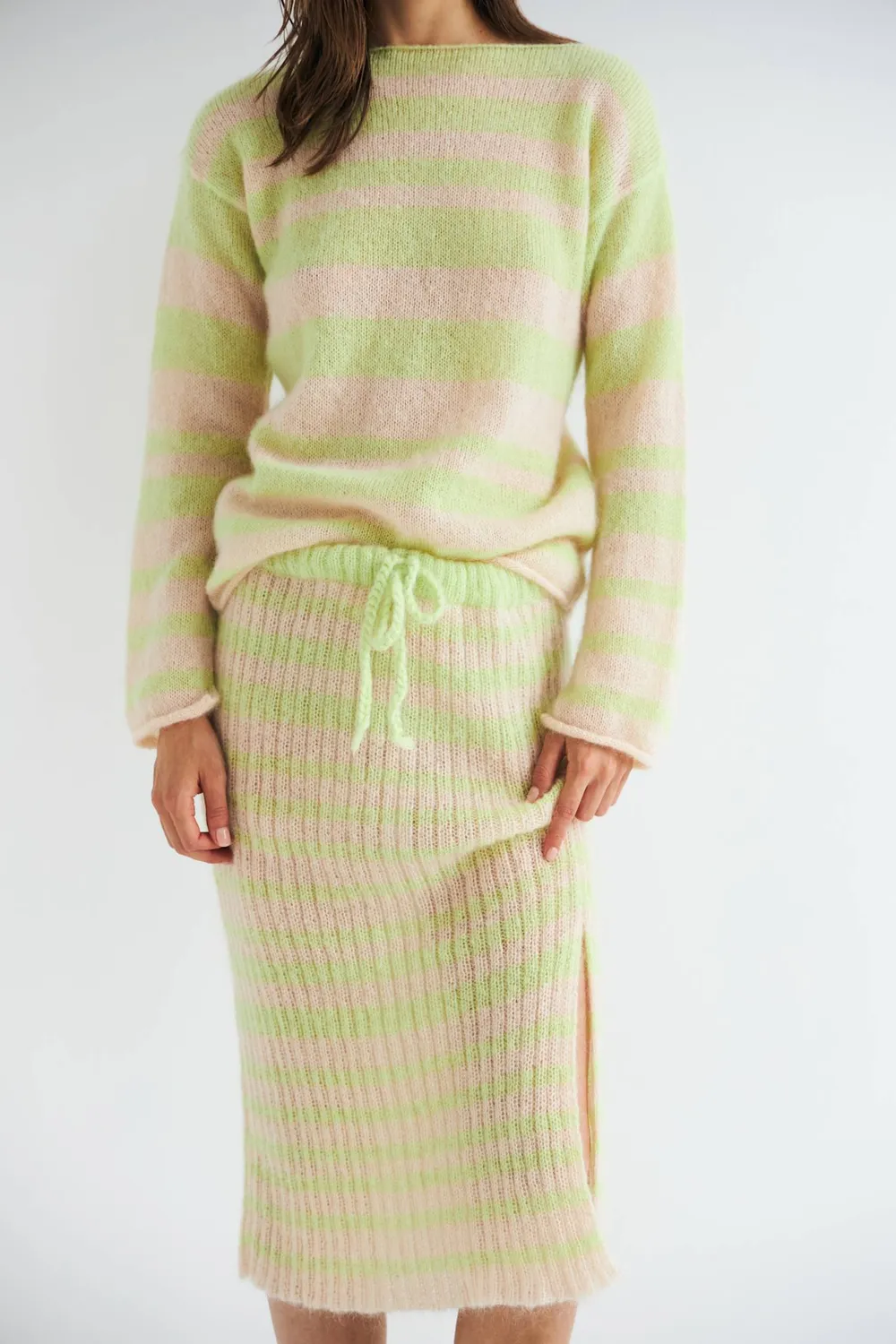 DAWNXDARE STARLETTE 118 Absinth mohair nederdel