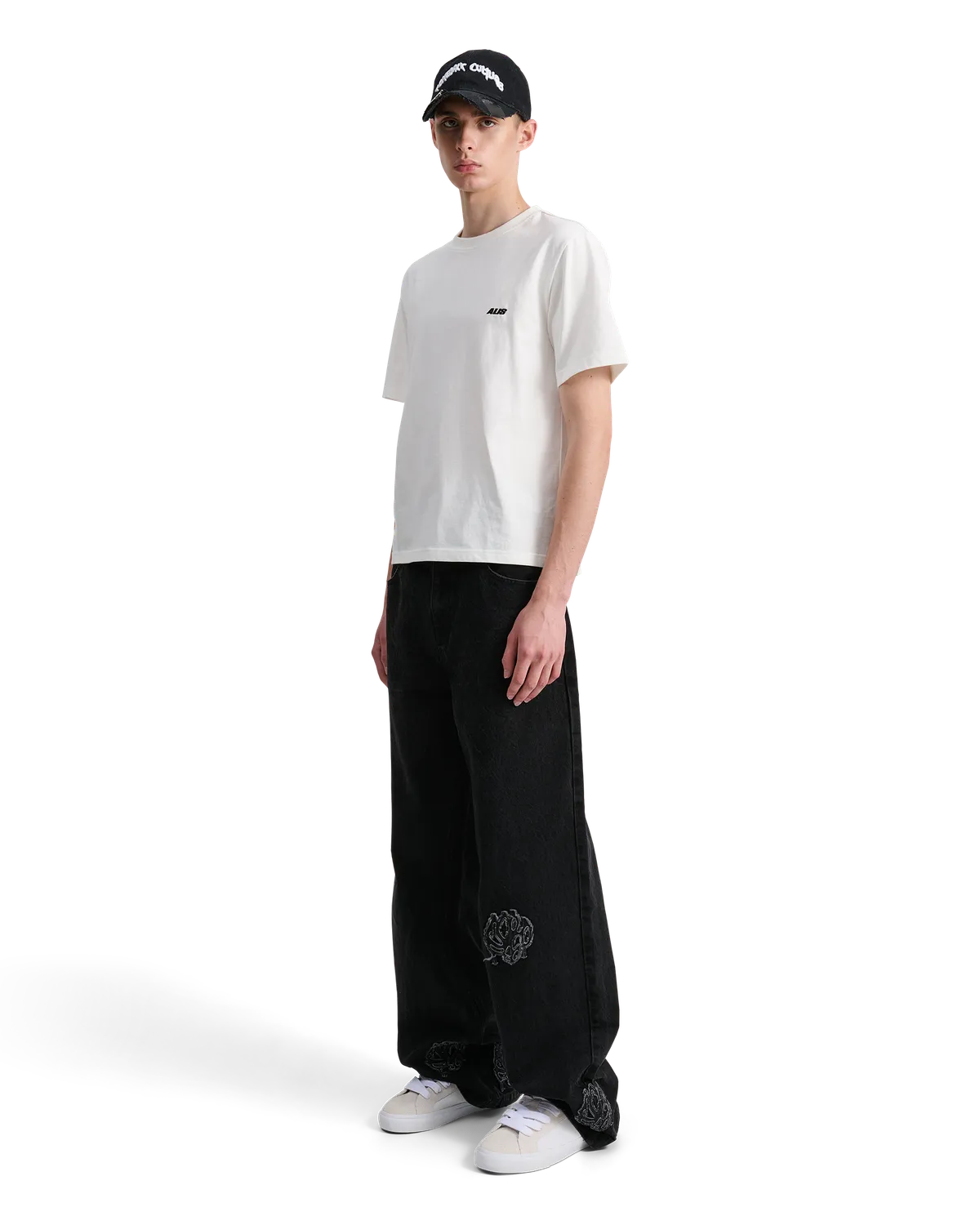 Alis Torey cropped t-shirt hvid bomuld