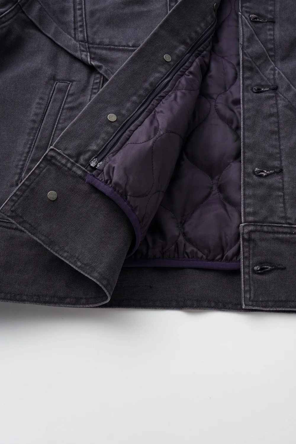 Feng Chen Wang Washed Pleated denimjakke vasket
