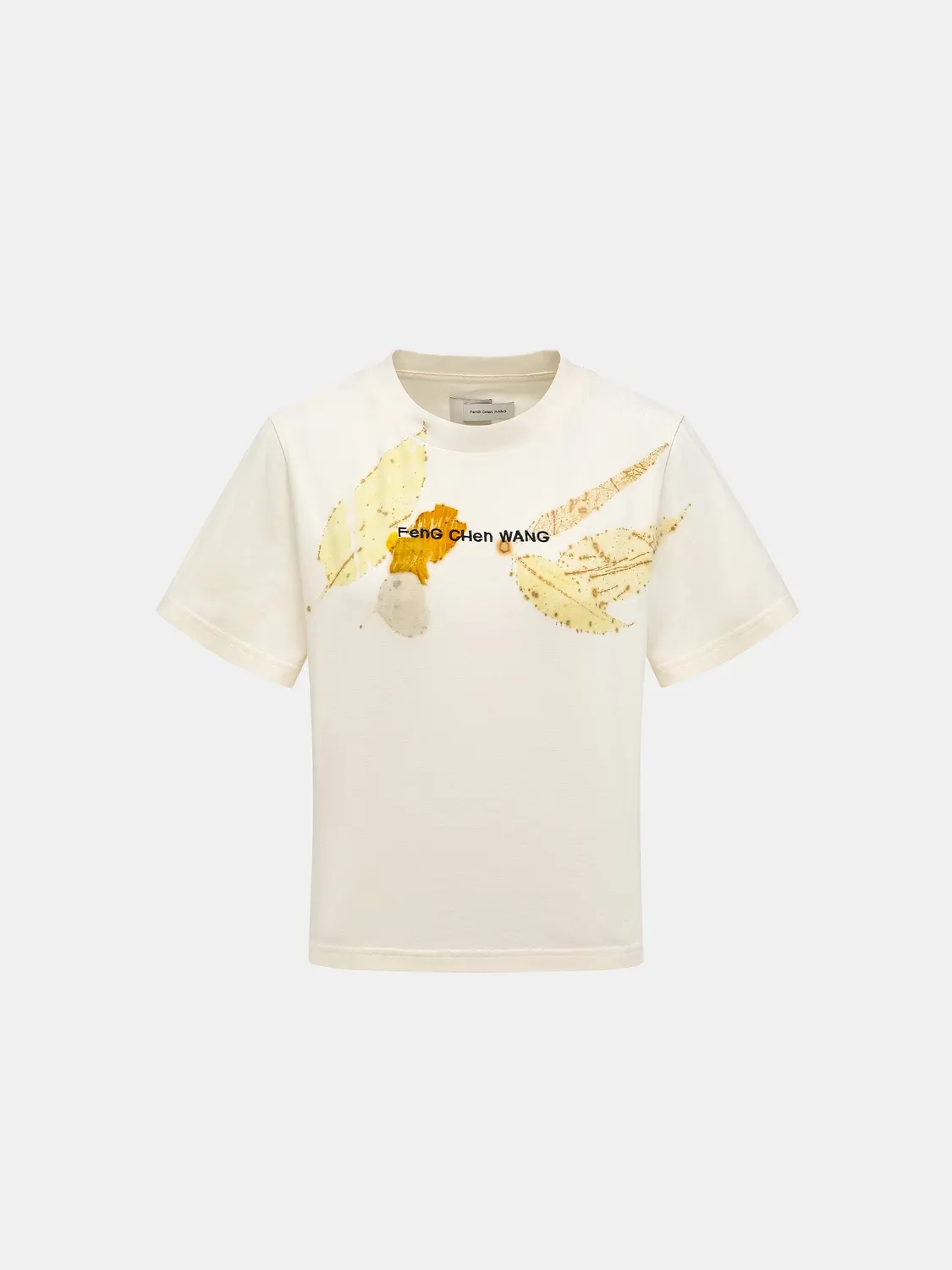 Feng Chen Wang Natural Dyed Logo T-shirt cropped