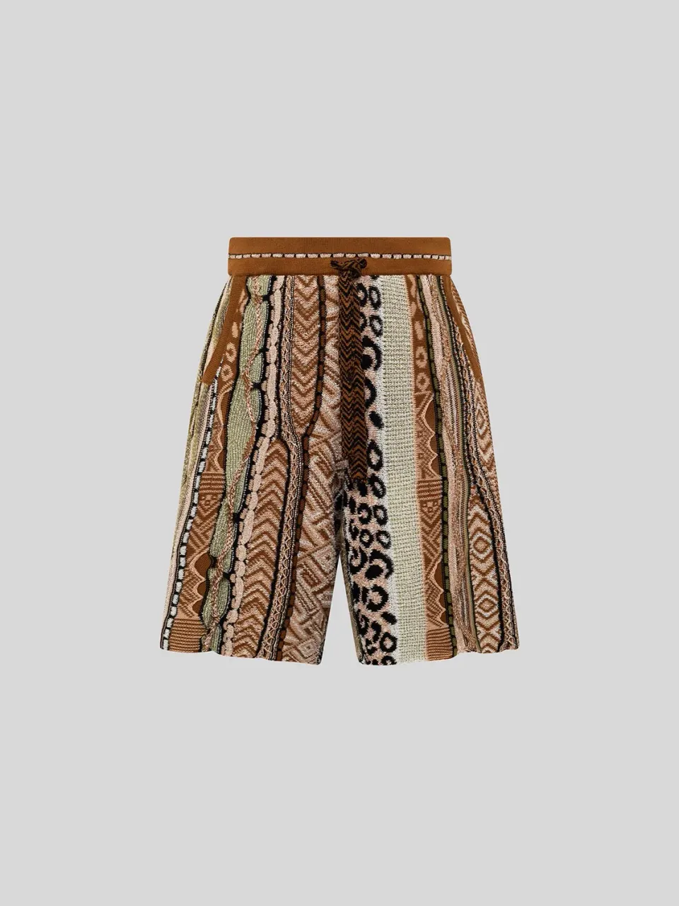 Laneus Multi-Thread Jacquard bermudashorts brun
