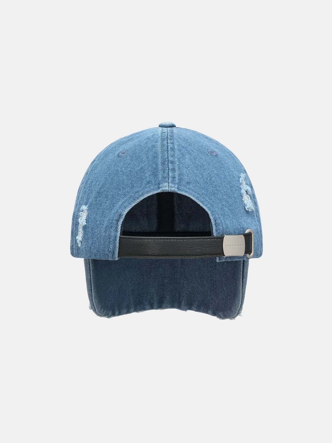 Feng Chen Wang Blue Denim Baseball Cap With Logo kasket blå