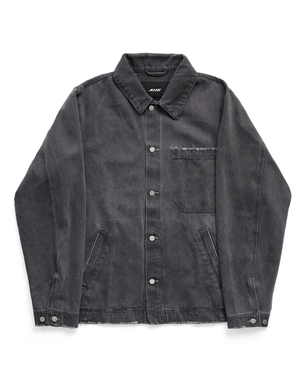 Alis Viren workerjakke washed grey 100% bomuld