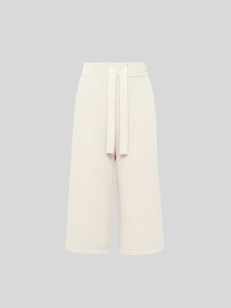Laneus Knitted Bermuda shorts cream bomuld