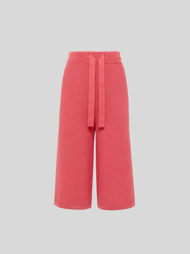 Laneus strik bermudashorts pink bomuld