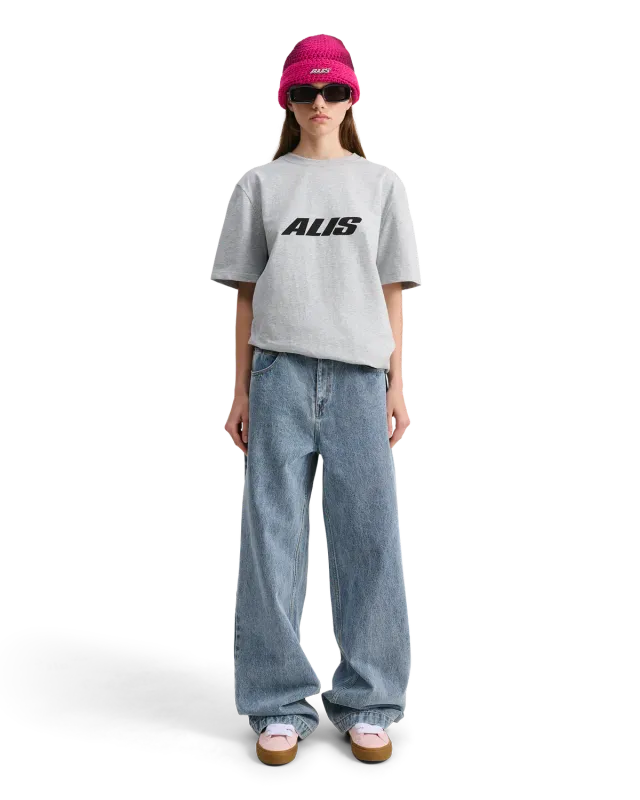 Alis Essential Jeron T-shirt Grey Melange logo