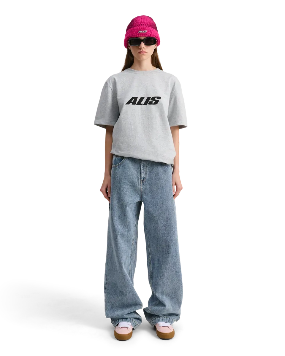 Alis Essential Jeron T-shirt Grey Melange logo