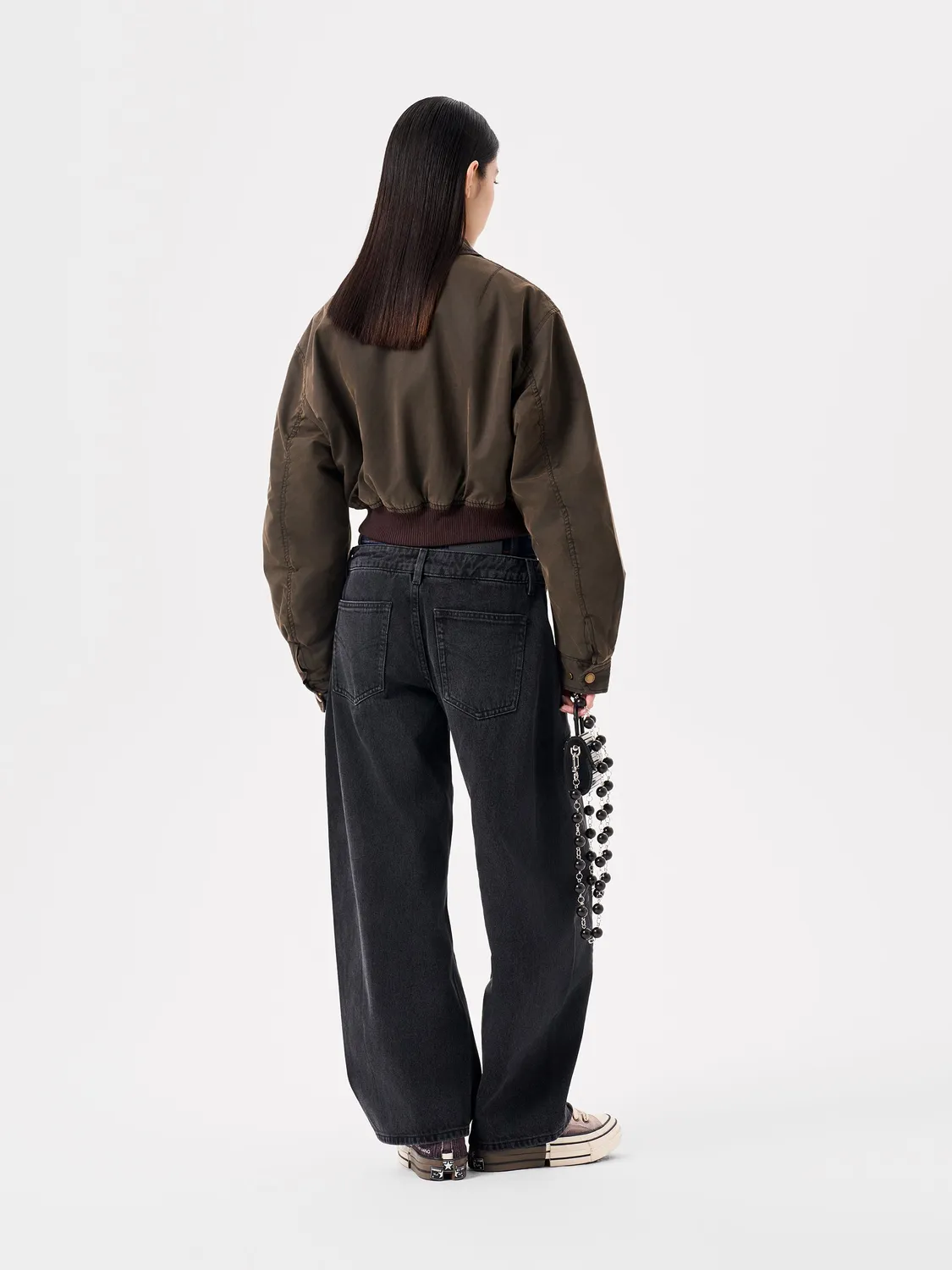 Feng Chen Wang jeans double waistband sort