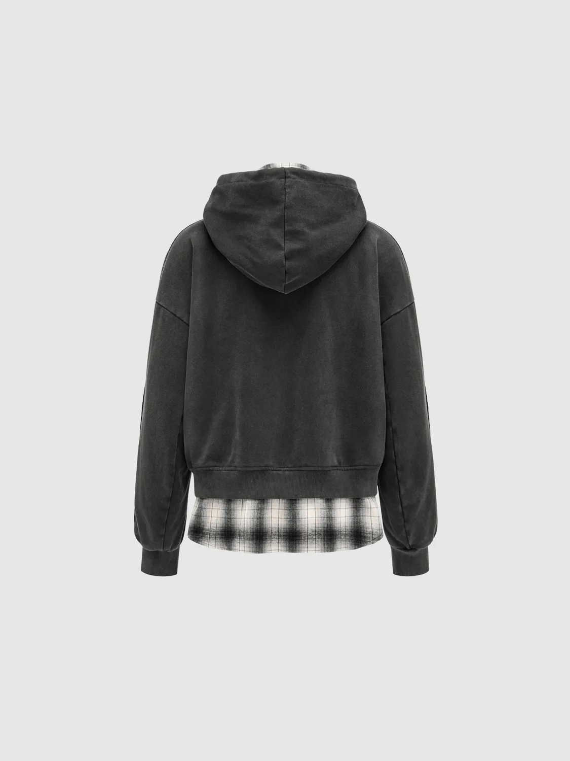 Feng Chen Wang Black Two-In-One Hoodie hættetrøje sort