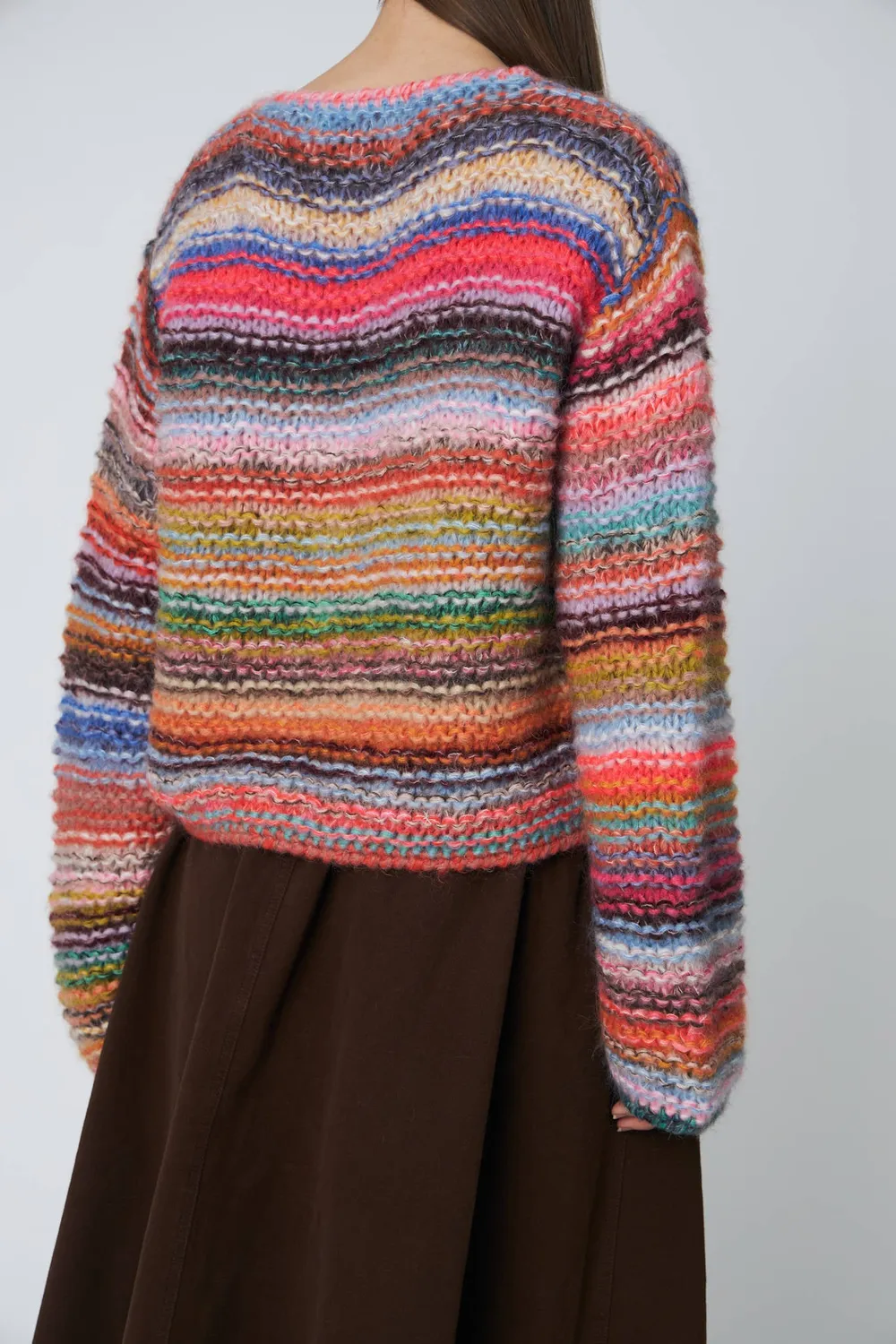 DAWNxDARE Sassie pullover 900 multi stribet mohair