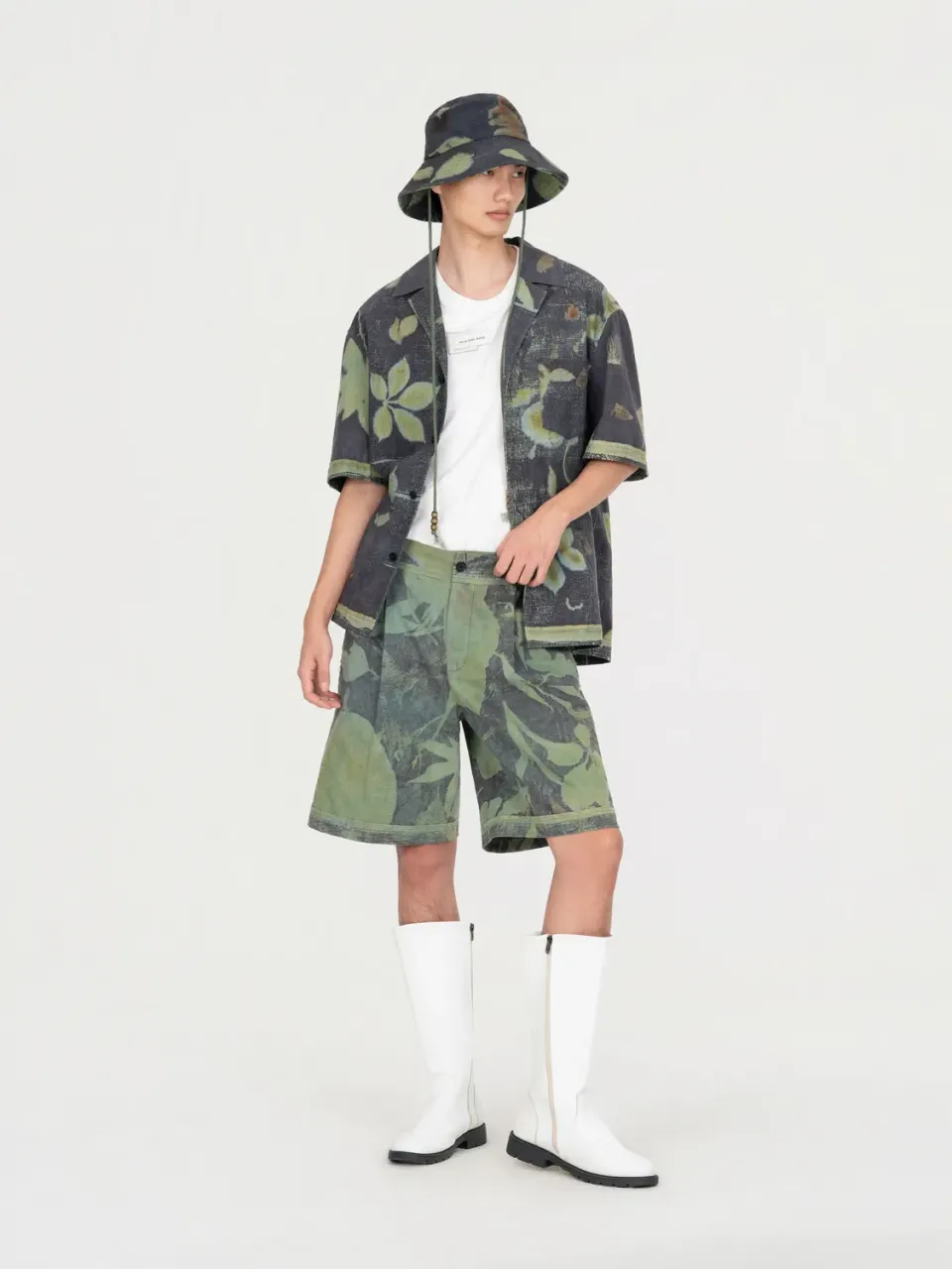 Feng Chen Wang Antique plantefarvede shorts unikke