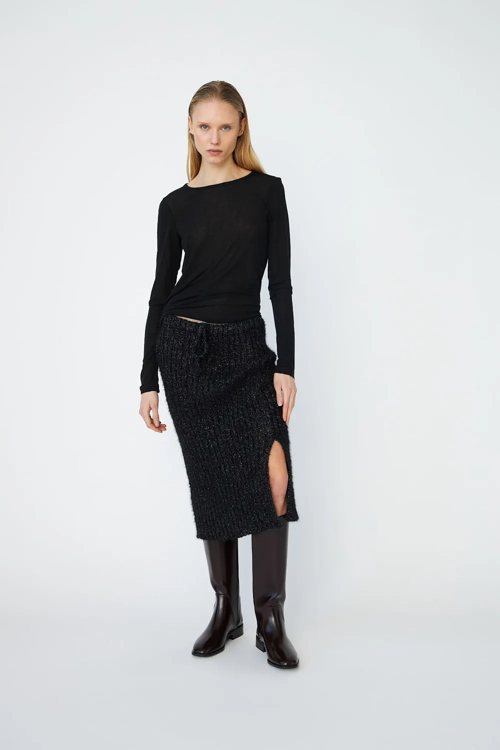 DAWNXDARE STARLETTE nederdel 199 black metallic