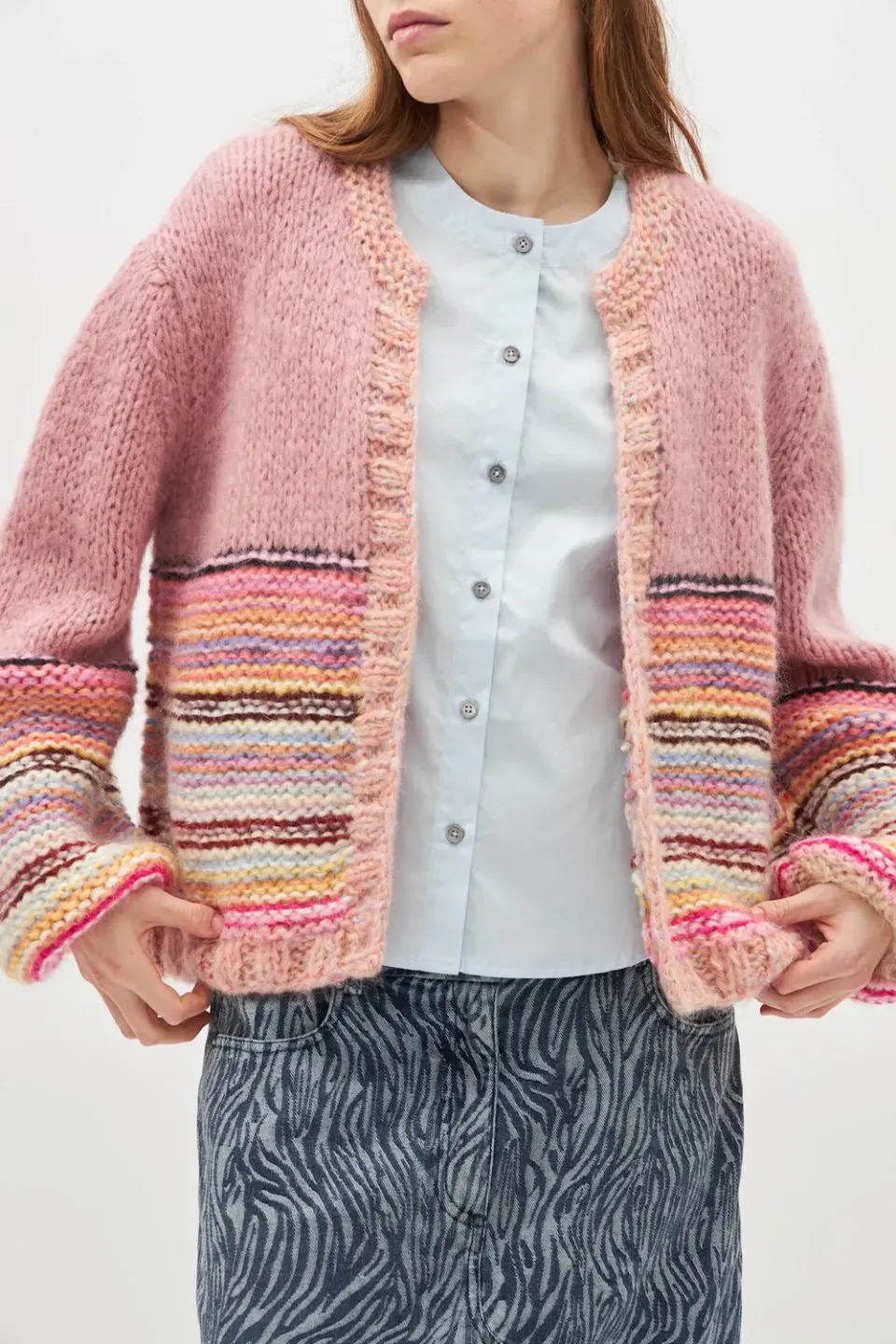 DAWNXDARE Gabi 800 Candy Stripes strikcardigan