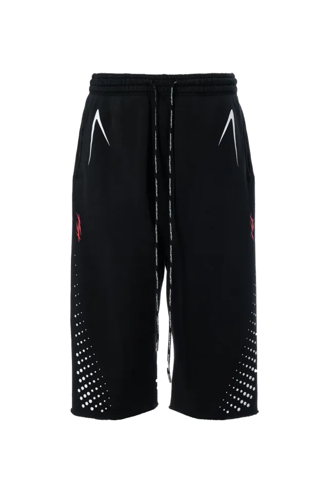 Hellstar Hype Flight 3/4 shorts sort fleece