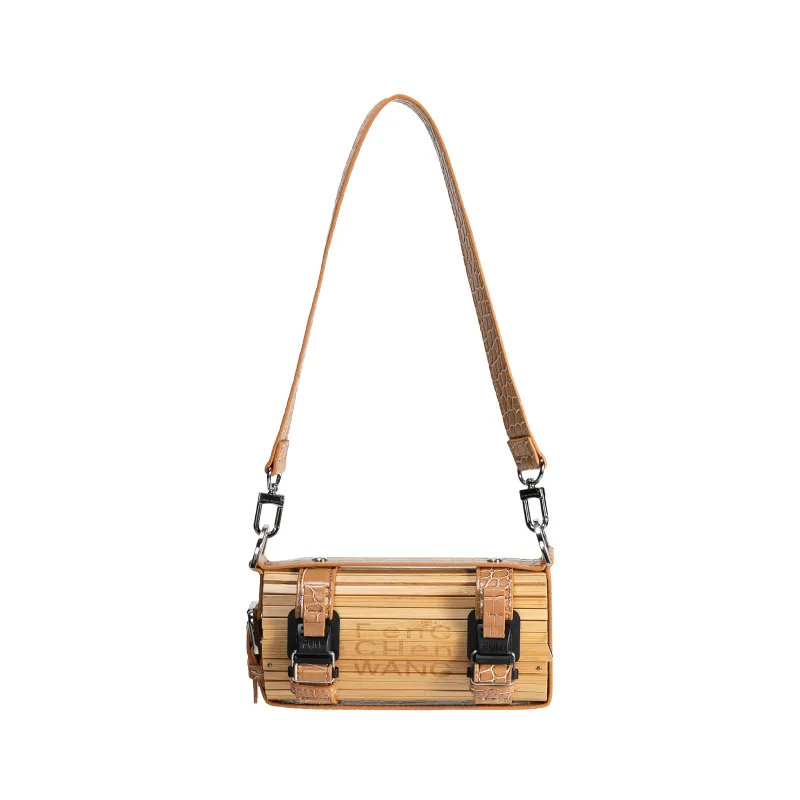 Feng Chen Wang Bamboo skuldertaske bambus natur