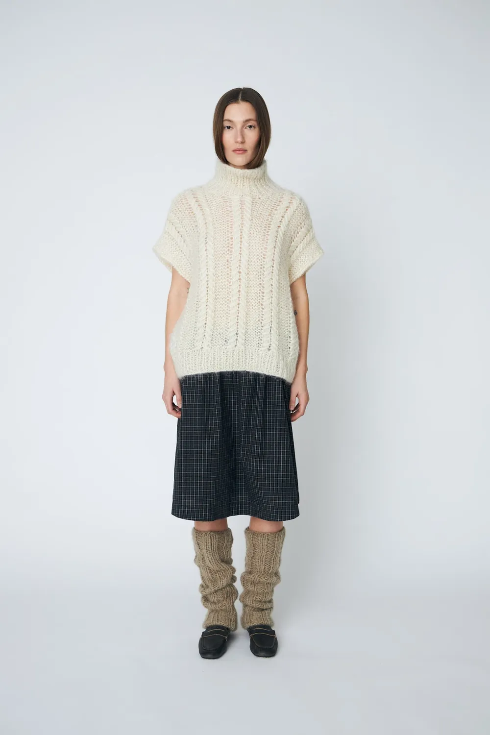 DAWNXDARE Snowy 102 Chalk slipover mohair