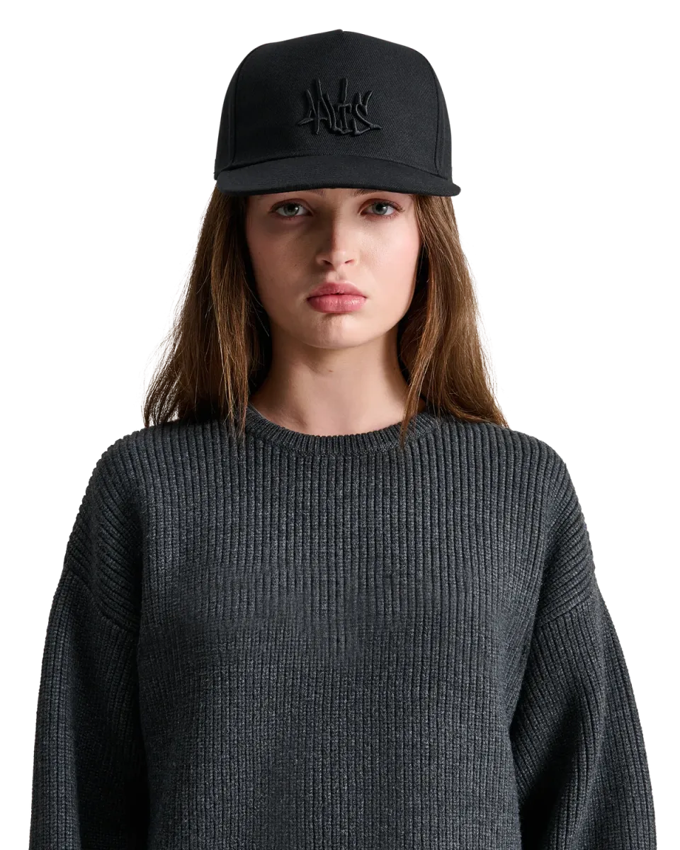 Alis Ossie 5-panel kasket bomuld sort