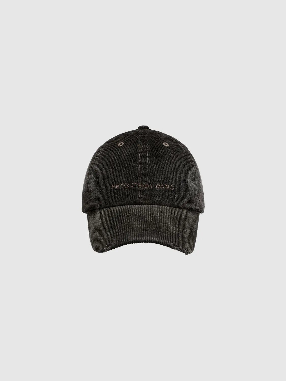 Feng Chen Wang Brown Washed Corduroy kasket brun OS