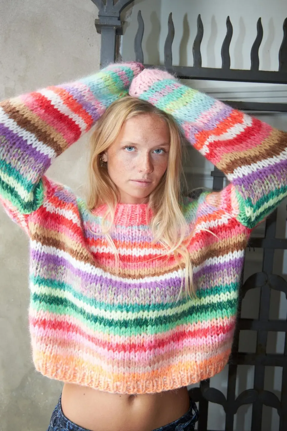 DAWNXDARE Genova striktrøje 900 multi mohair