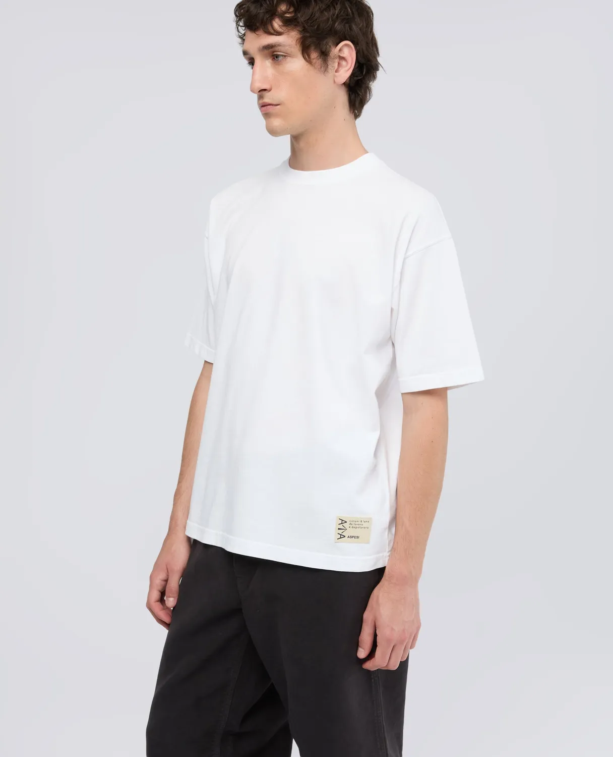 Aspesi Heavy Jersey T-shirt hvid regular fit